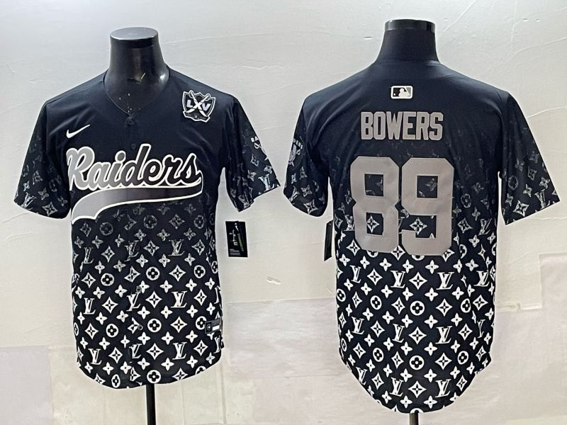 Men 2025 Nike Oakland Raiders #89 Bowers black Limited NFL Jersey 06->chicago bulls->NBA Jersey